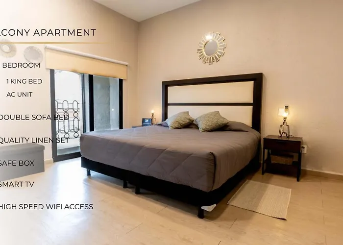 304 Balcony Walk To Zocalo Ac Rooftop Holiday home *